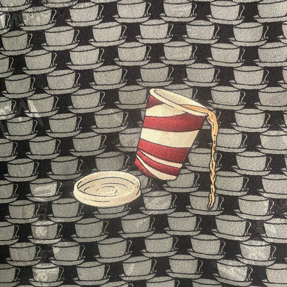 Nicole Miller - Silk Vest - Coffe cup print - Picture 2 of 6